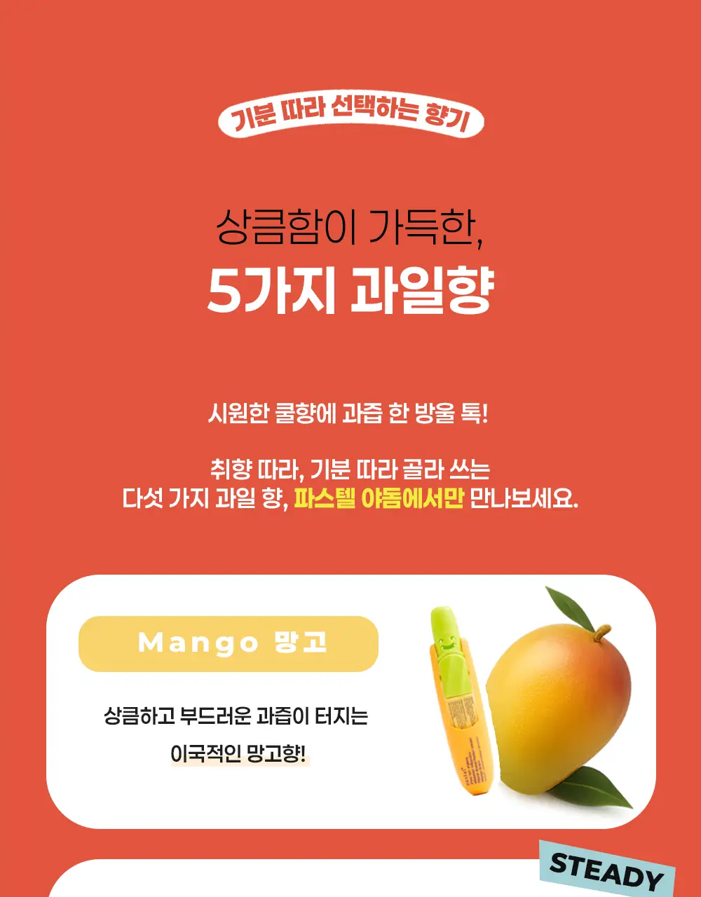 파스텔 야돔 포켓 인헤일러 [바닐라향/망고향/믹스베리향/레몬그라스향/오렌지오일향] 상세페이지 11